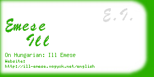 emese ill business card